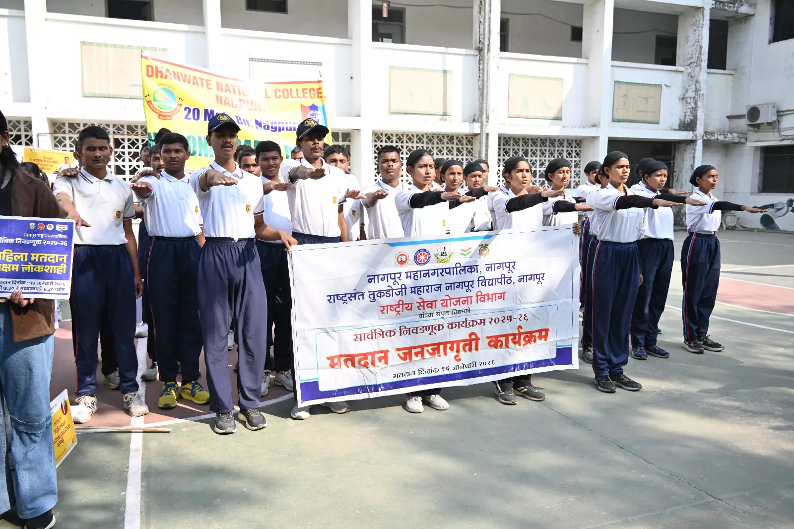 Voting Awareness Rally Organized in Nagpur to Promote Democratic Participation