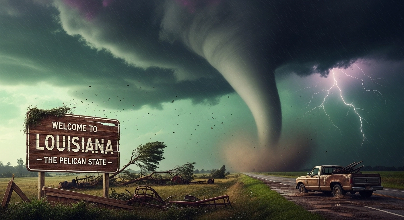 Tornado Warning in Louisiana